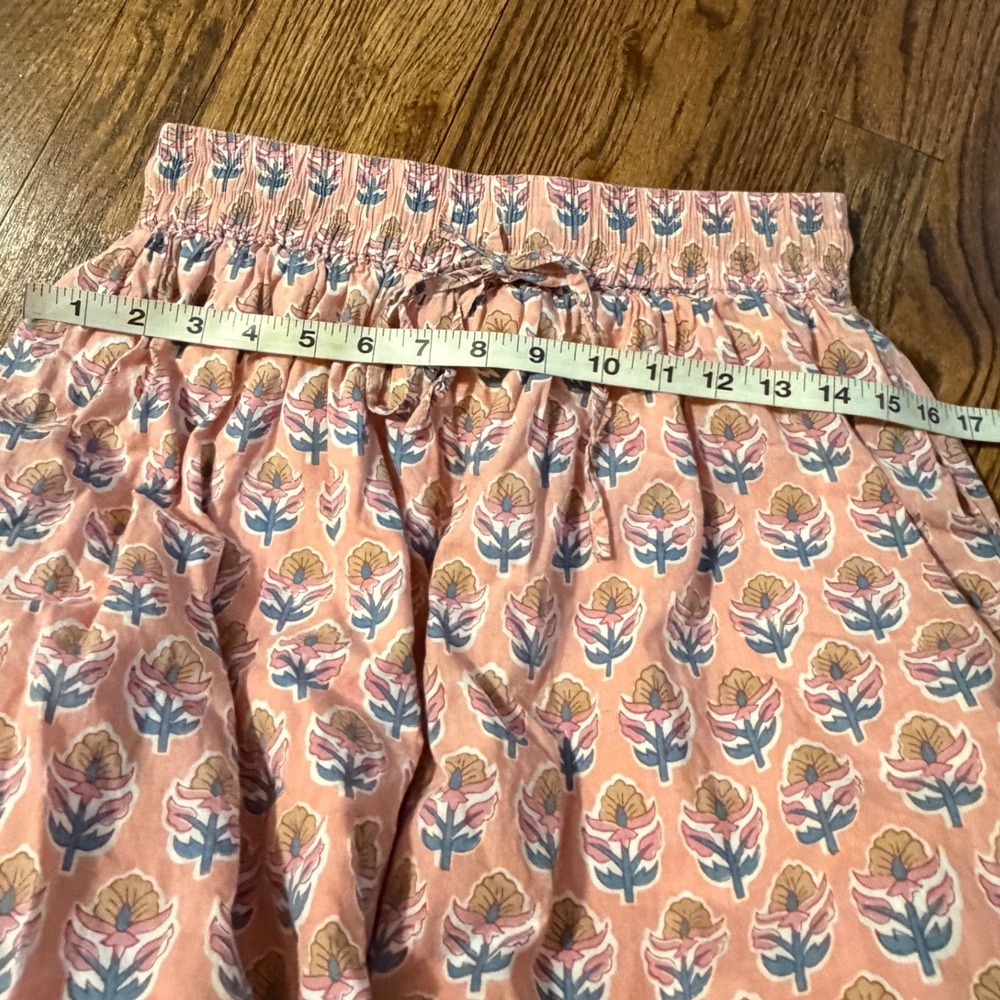 Marea by Liz Joy | Beautiful Peach Pink Floral Lined Skirt Sz XS - Picture 8 of 8